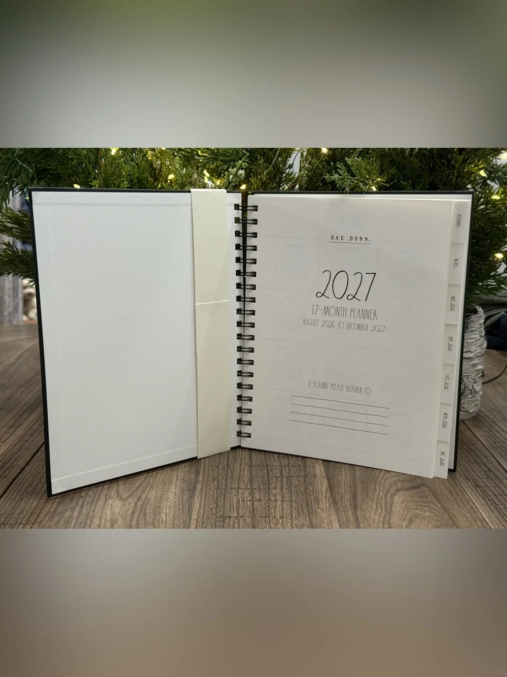 ✨Brand NEW w/Tags Rae Dunn 2027. 17 Month Spiral Planner -Aug 2926 - Dec 2027 ✨